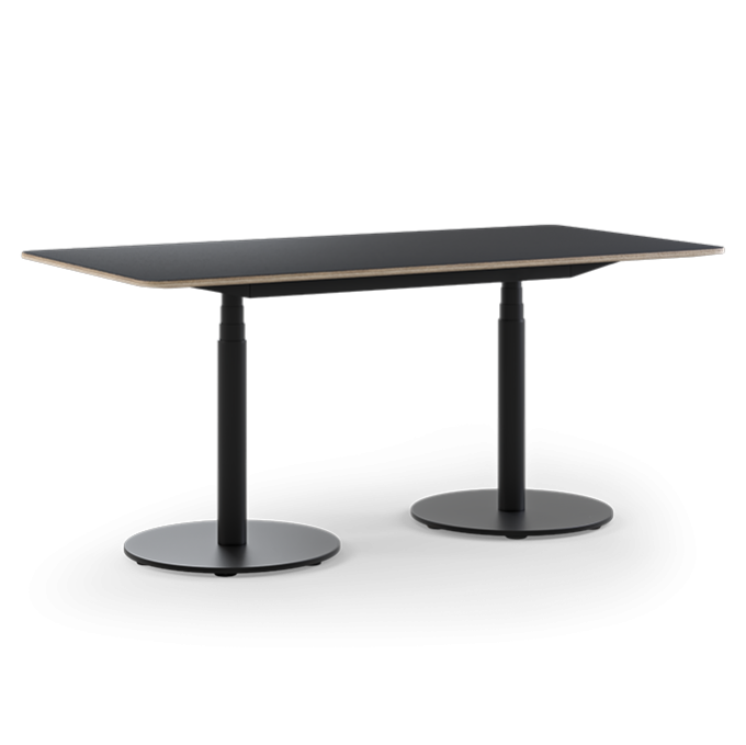 Table with electric height adjustment