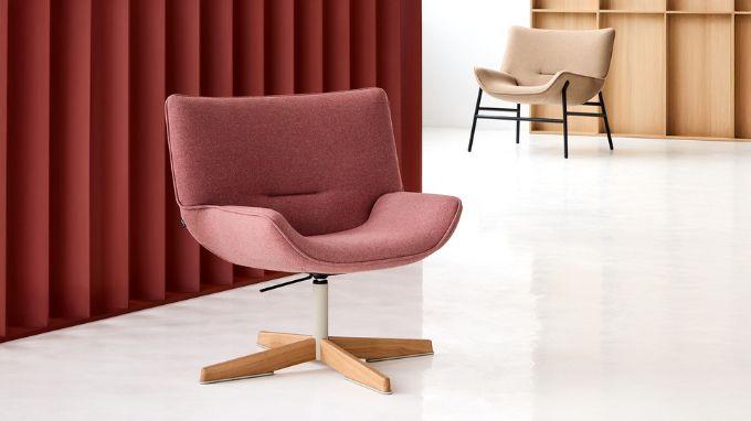 Litt armchair – a subtle interplay of folds and planes