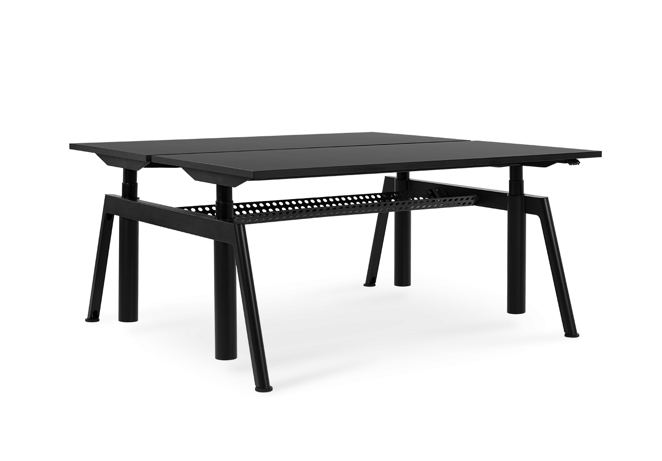 Plus bench desk with electric height adjustment